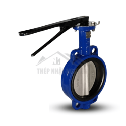 Van bướm tay gạt thân gang cánh inox 